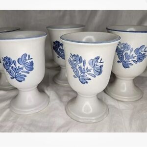 Pfaltzgraff footed goblets